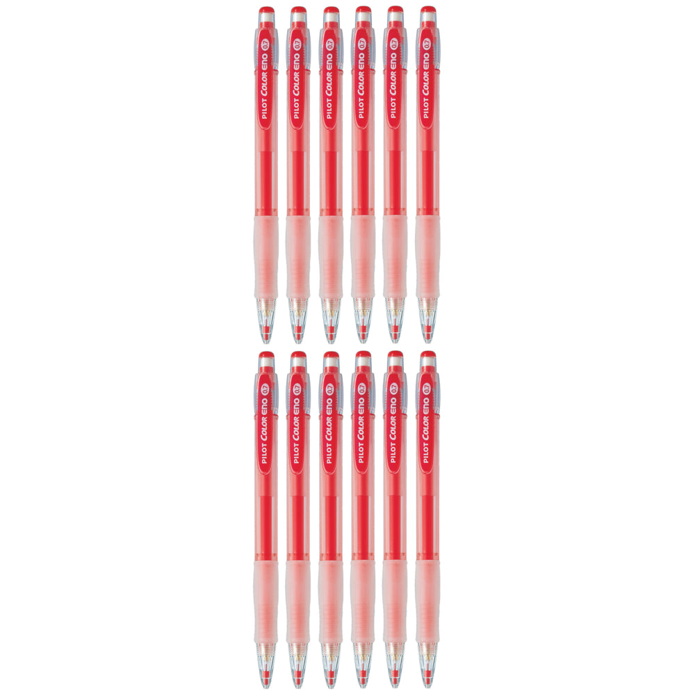 Pilot Colour Eno Mechanical Pencils - 0.7mm - Red - 12 Pack