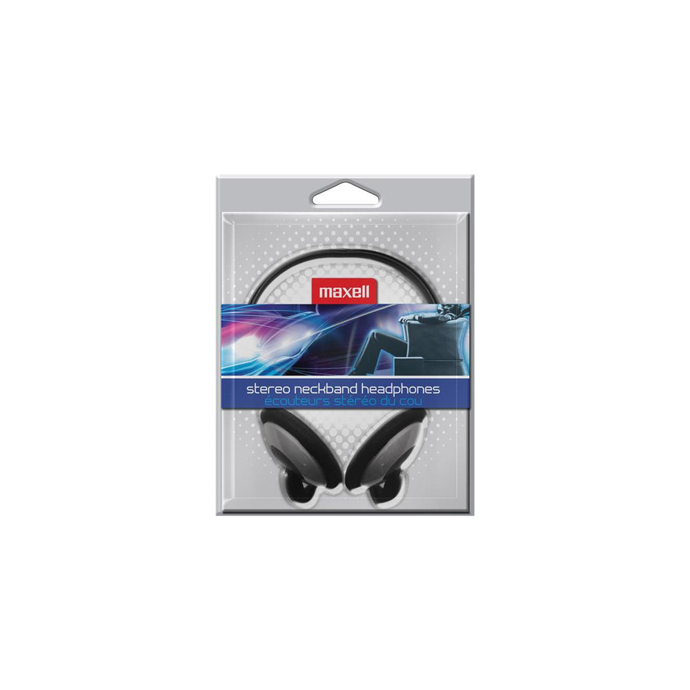 Casque tour de cou stéréo Maxell NB-201 - Noir et gris