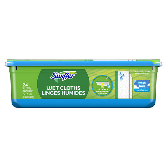 Swiffer Sweeper Wet Mopping Cloth Refills - Fresh - 24 Pack