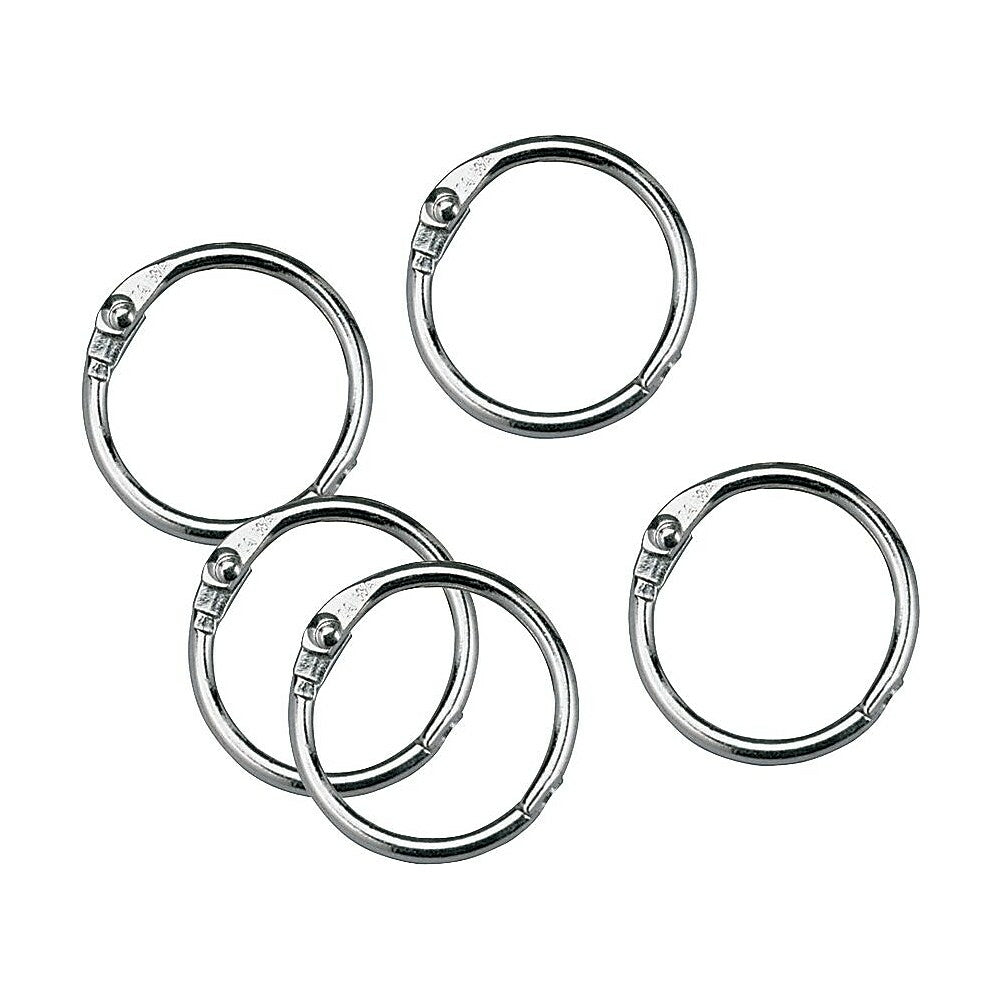 Anneaux pour feuilles mobiles Staples 1-1/2" - Argent - Paquet de 12