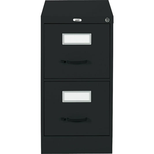 Staples Vertical Letter File Cabinet - 2-Drawer - Black
