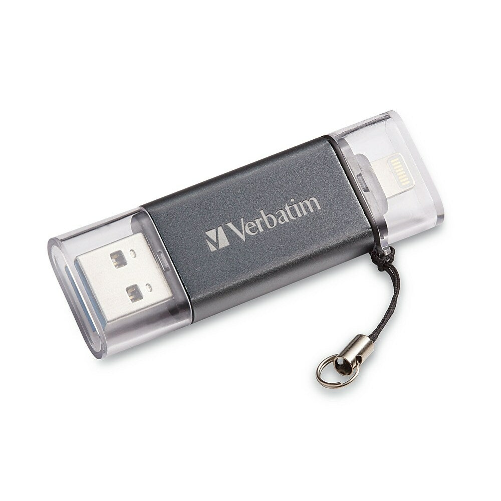 Clé USB 3.0 Verbatim Store 'n' Go Dual 32 Go pour appareils Apple Lightning - Graphite