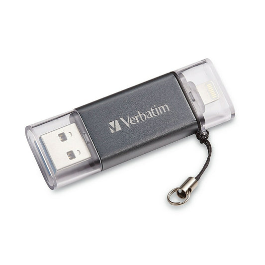 Clé USB 3.0 Verbatim Store 'n' Go Dual 32 Go pour appareils Apple Lightning - Graphite