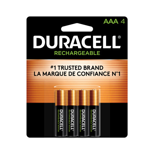 Piles rechargeables Duracell AAA - Lot de 4