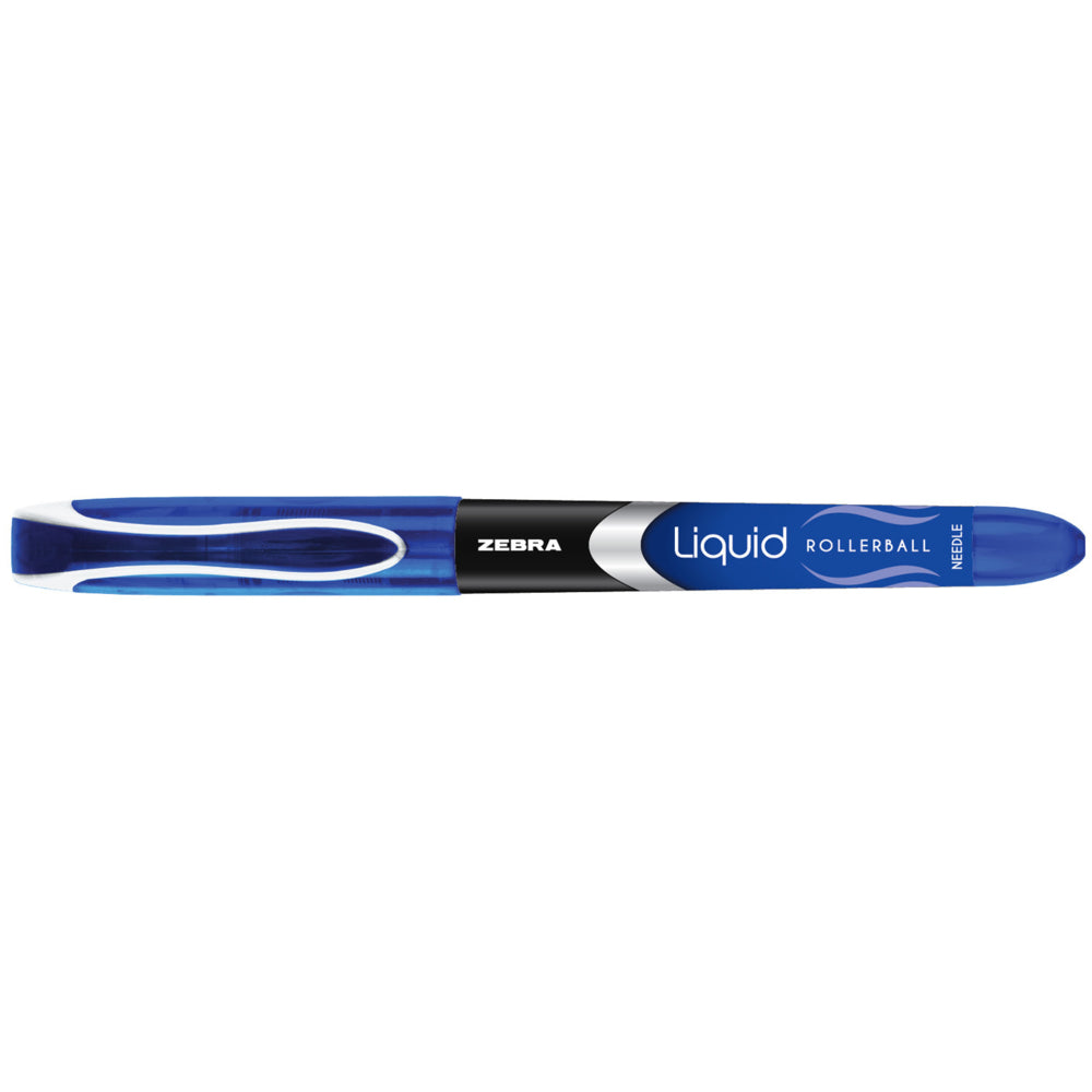 Zebra Liquid Rollerball pen - 0.5mm - Blue Ink - 12 Pack