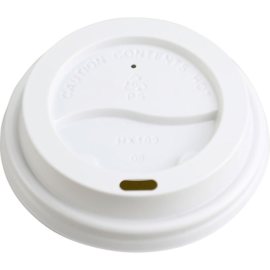Genuine Joe Ripple Cups Lids White - 50 Pack