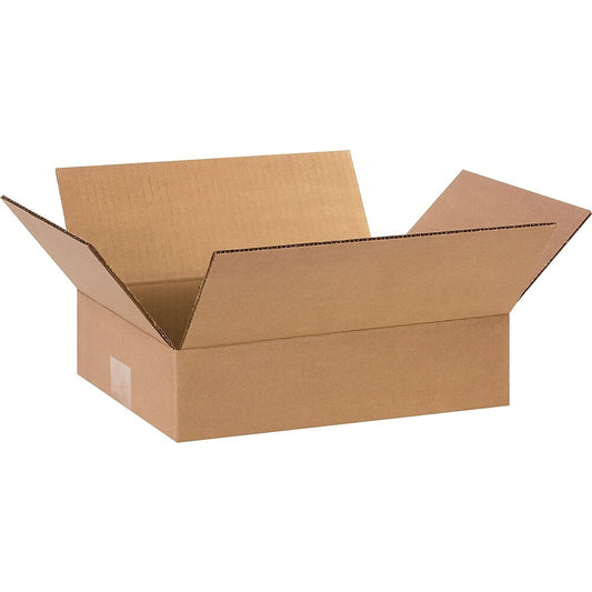Boîte d'expédition en carton ondulé Staples - 30,5 cm (L) x 23,8 cm (l) x 7,6 cm (H) - Kraft - Paquet de 25