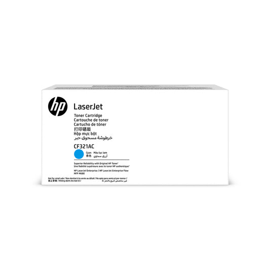 Cartouche de toner cyan HP 653A LaserJet d'origine (CF321A)