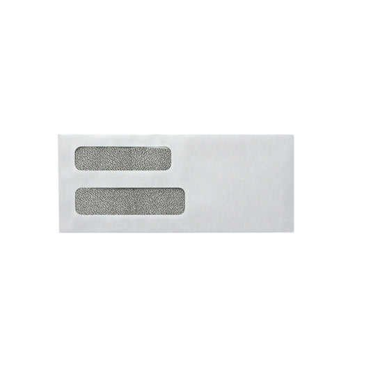 SupremeX Double Stacked Window Envelopes - #8 - Open Side - 24lb White Wove - Security Artline - 3-5/8" x 8-5/8" - 500 Pack