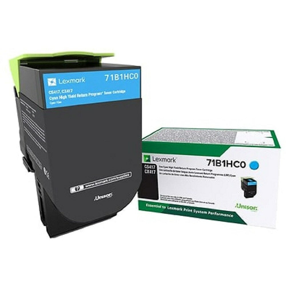 Lexmark CS/X417/517 Cyan High Yield Return Program Toner Cartridge (71B1HC0)