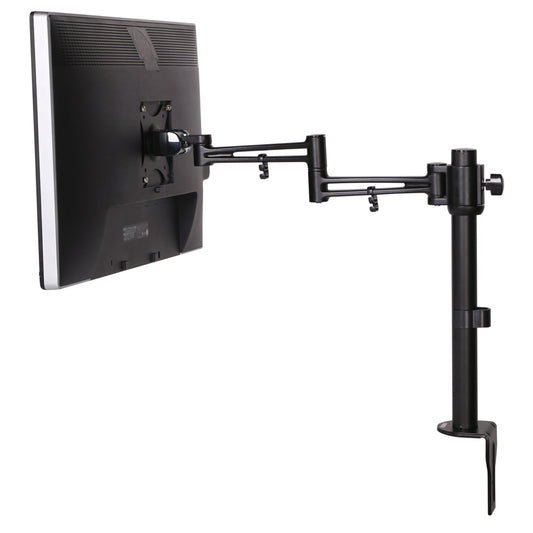Exponent Single Arm Monitor Mount - C-Clamp Mounting - Black