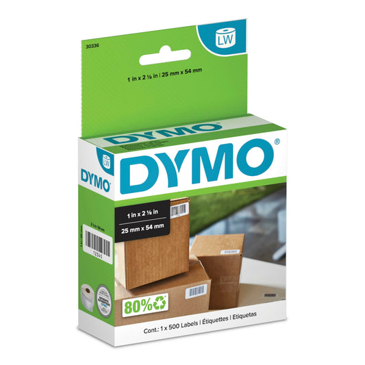 Étiquettes multi-usages DYMO LabelWriter, 2,5 cm x 5,5 cm (30336)