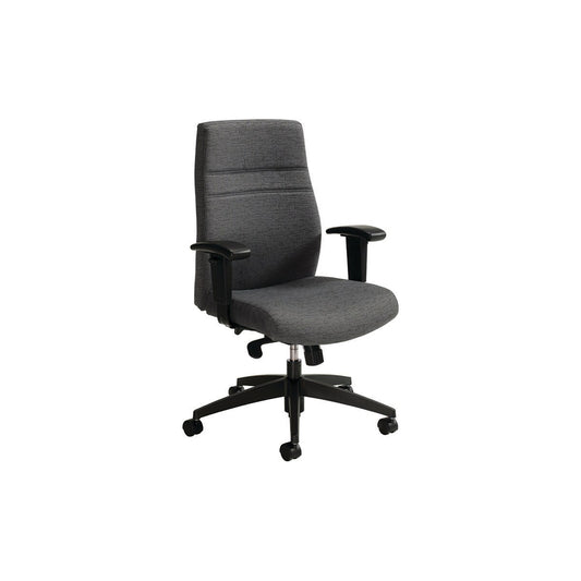 Fauteuil Global M-Task à dossier haut et inclinable synchronisé avec roulettes - Urban Granite Rock