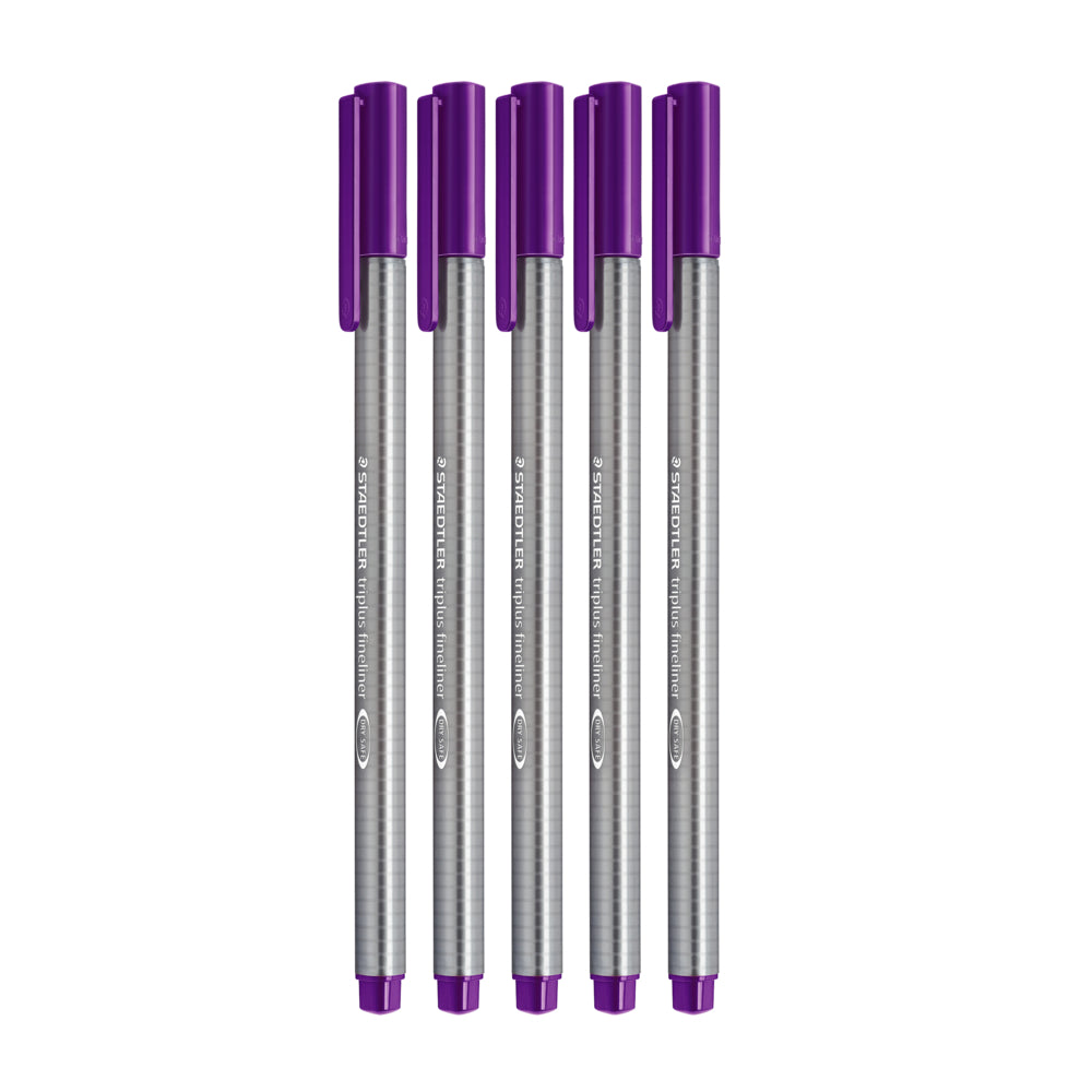 STAEDTLER Triplus Fineliner Violet - 5 Pack
