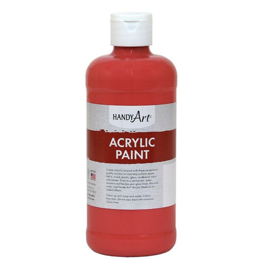 Peinture acrylique Handy Art, rouge phtalo, 473 ml.