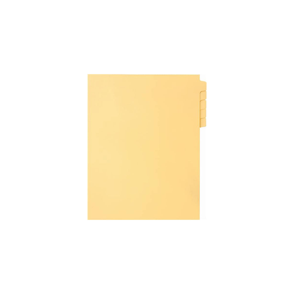 Onglets Sterling, vierges, chamois, format lettre, coupe 1/25e, 25/jeu, 1/pqt