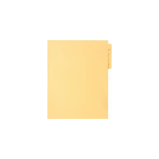 Onglets Sterling, vierges, chamois, format lettre, coupe 1/25e, 25/jeu, 1/pqt
