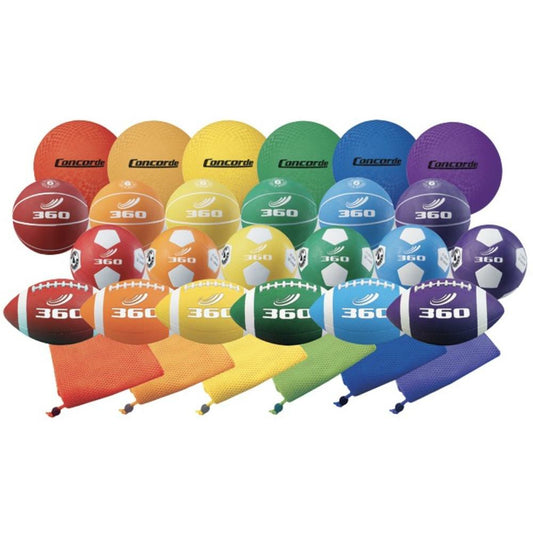 Kit de récréation en classe avec ballon en caoutchouc 360_Athletics