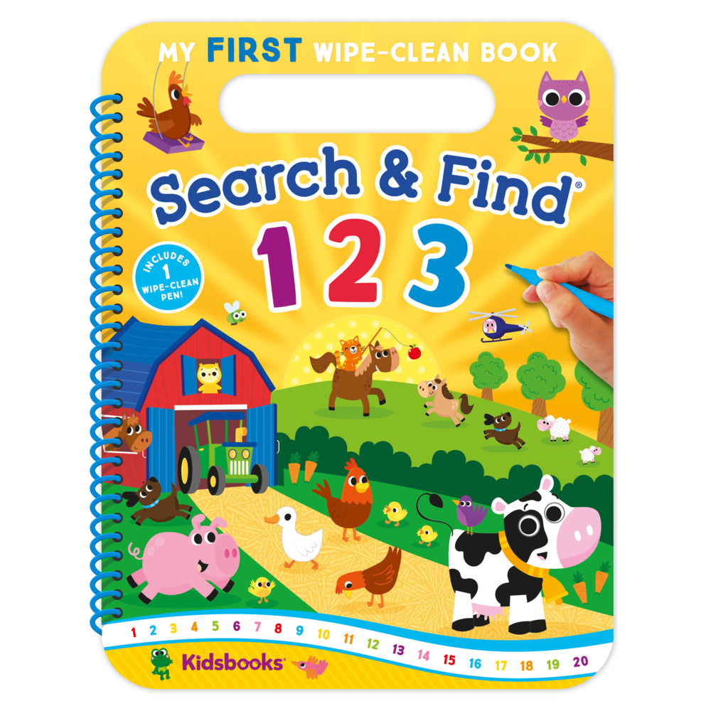 Kidsbooks Publishing - My First Wipe-Clean Book: Search & Find 123