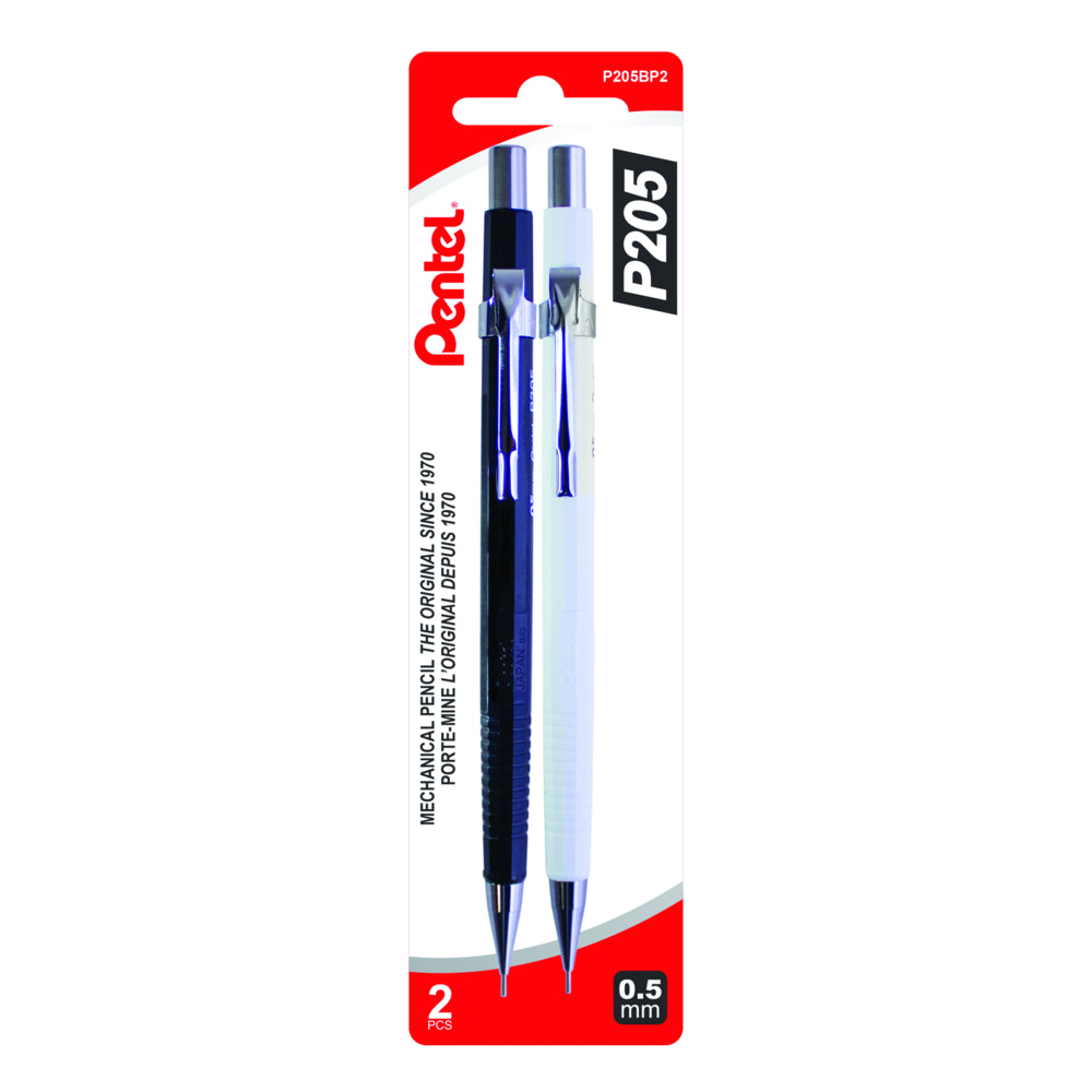 Crayons à dessin mécaniques Pentel - 0,5 mm - Lot de 2