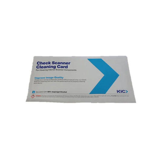 Cartes de nettoyage pour scanner de chèques NSSCAN - Paquet de 25
