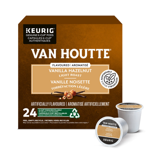 Van Houtte Vanille Noisette - Torréfaction légère - Dosettes de café K-Cup, paquet de 24