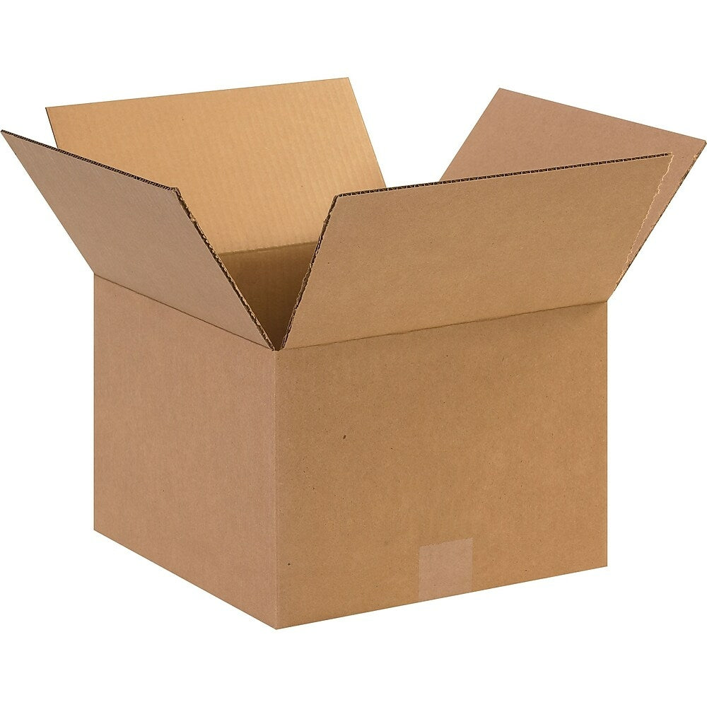 Boîte d'expédition en carton ondulé Staples - 30,5 cm (L) x 30,5 cm (l) x 20,3 cm (H) - Kraft - Paquet de 25