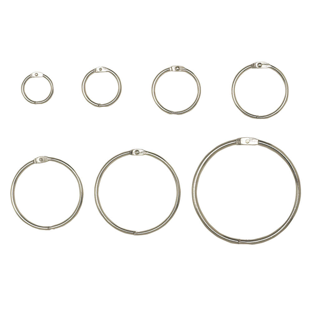 Westcott Nickel-Plated Loose-Leaf Rings - 2" Diameter - 50 Pack