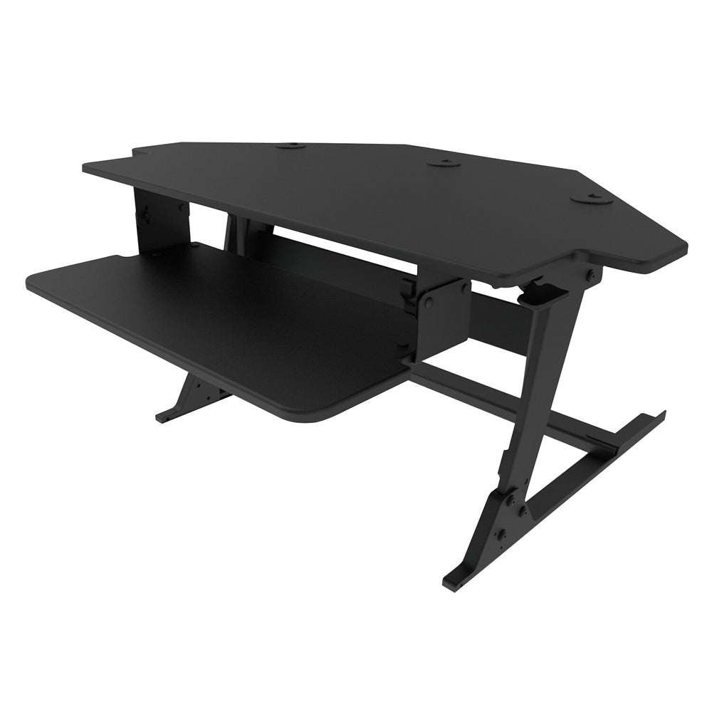 Bureau debout d'angle 3M Precision à 90 degrés - 106,7 cm P x 79,2 cm L x 15,7 cm H (42 po P x 31,2 po L x 6,2 po H) - Noir