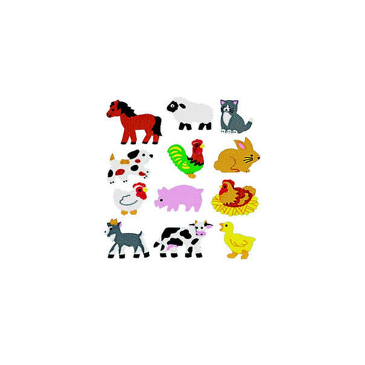 Autocollants Lion argenté et sableux – Animaux de la ferme