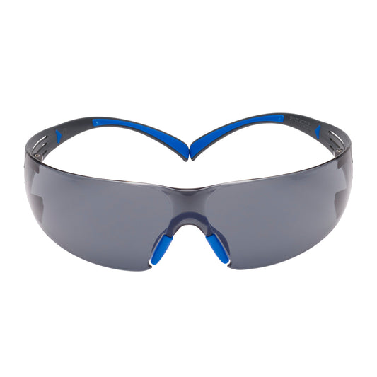 3M SecureFit Protective Eyewear 400 Series - SF402SGAF-BLU-F - Grey Scotchgard Anti-Fog Lens - Removable Foam Gasket