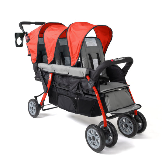 Gaggle Compass Trio Triple Tandem Stroller - Red
