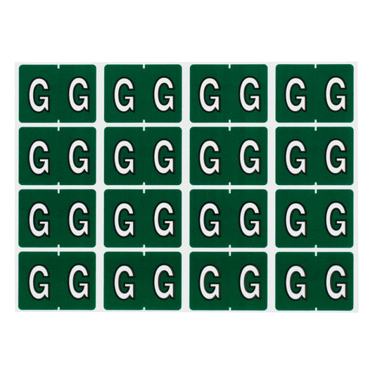 Pendaflex A-Z Dark Green End Tab Filing Labels - G - 240 Pack