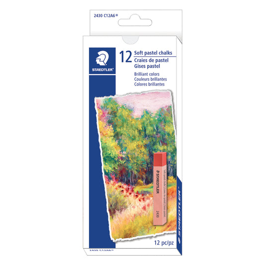 Pastels tendres Staedtler, assortiment, paquet de 12
