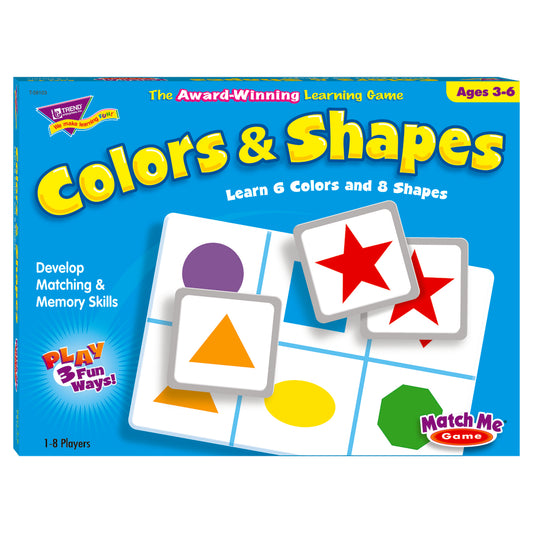 Trend enterprises Colours & Shapes Match Me Game