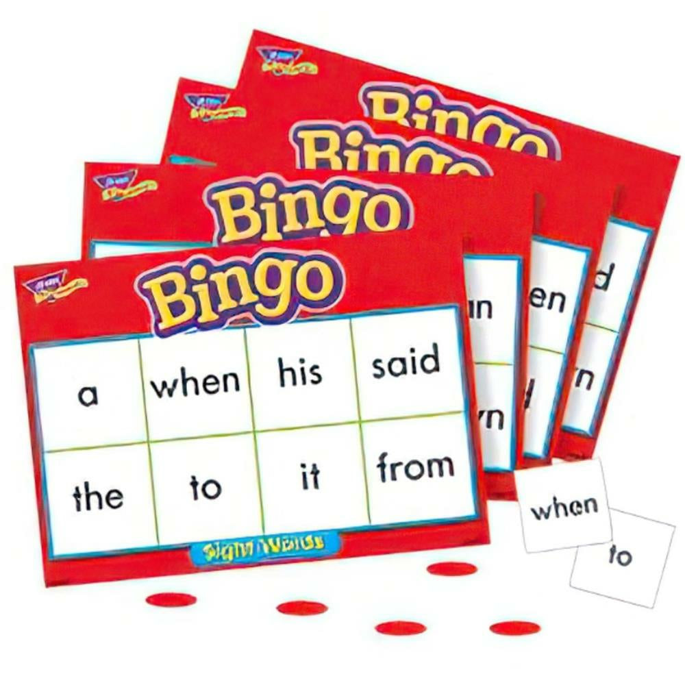 TREND Sight Words Level 1 Bingo Game – D2D HealthCo.