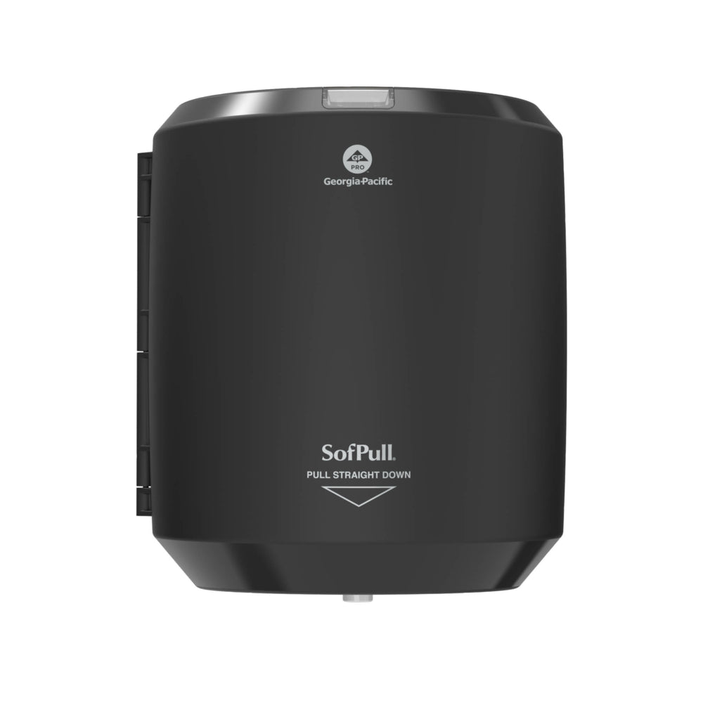 Georgia Pacific Professional SofPull Centerpull Regular Capacity Paper Towel Dispenser - Black