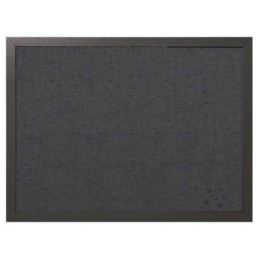 Tableau d'affichage en tissu noir MasterVision - 45,7 x 61 cm - Cadre en bois noir