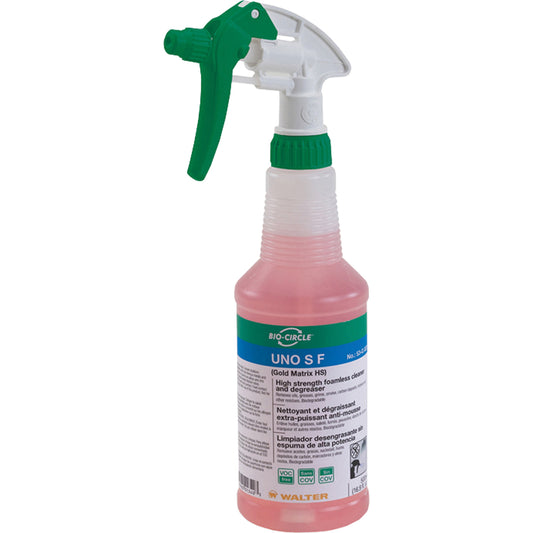 Walter Uno S F High-Strength Foamless Cleaner/Degreaser - 500 mL - 12 Pack