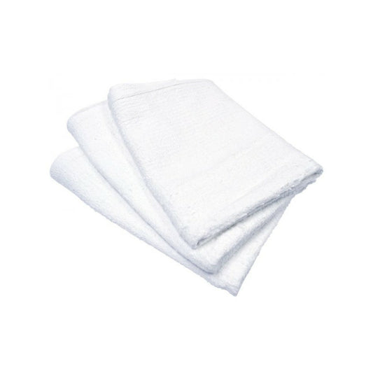 Serviette éponge blanche - 40,6 cm l x 48,3 cm L