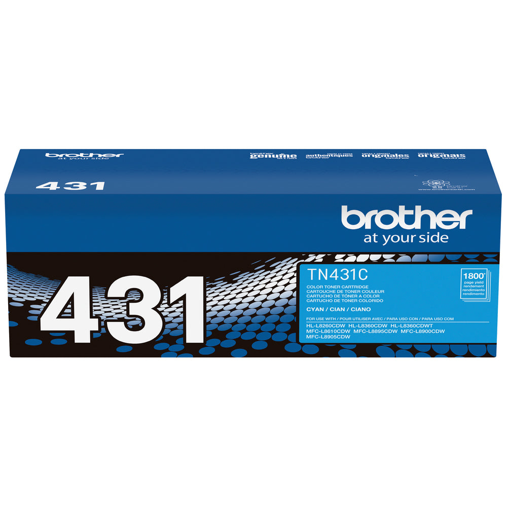 Cartouche de toner cyan Brother TN431 à rendement standard