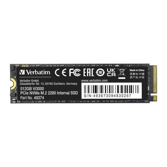 Verbatim 512 GB Vi3000 Internal SSD - Black