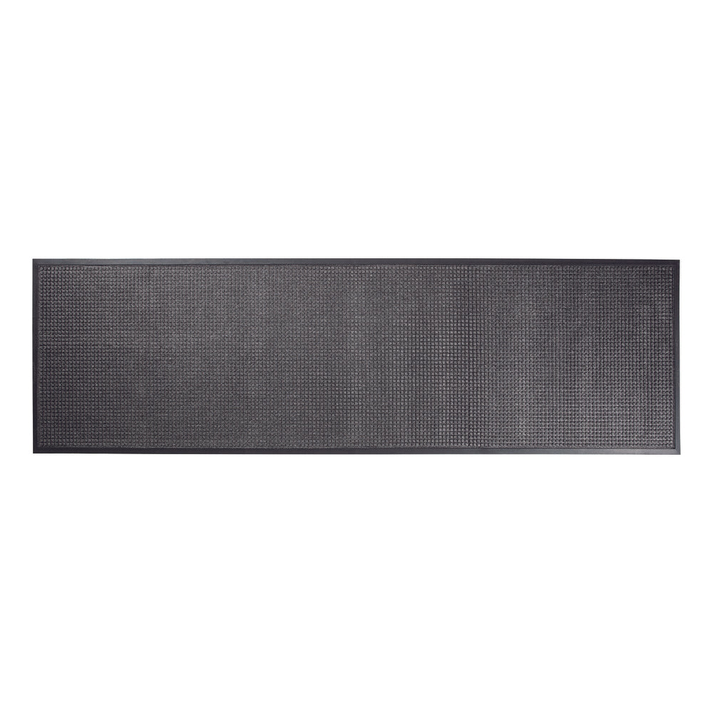 Deflecto Indoor/Outdoor Entrance Mat - 3' x 10' - Charcoal