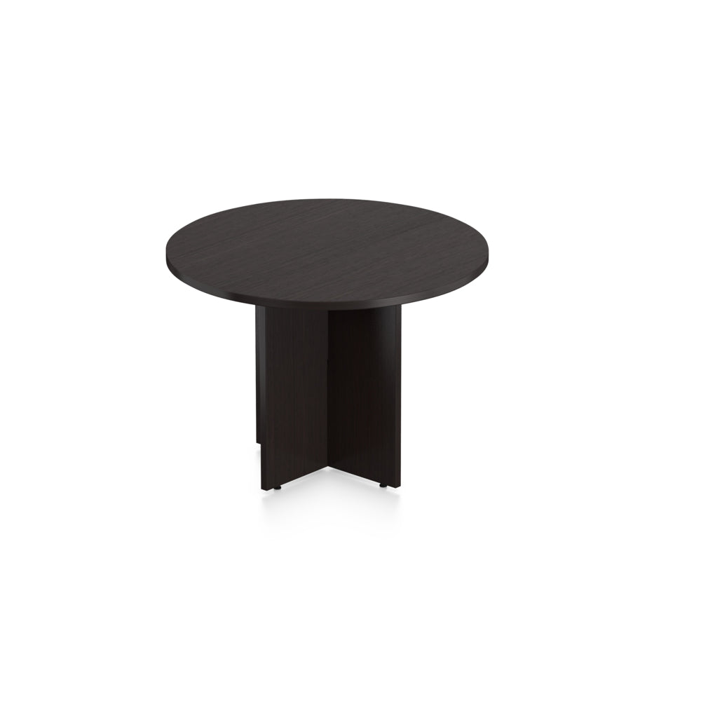 Offices to Go Newland Round Boardroom Table - 42" - Dark Brown