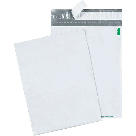 Enveloppes blanches en polyéthylène Quality Park - 12" x 15-1/2" - Paquet de 100