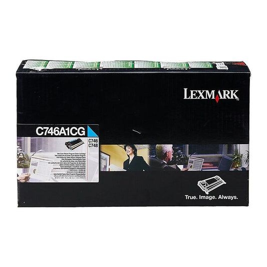 Lexmark C746A1CG C746 - C748 Cyan Return Program Toner Cartridge