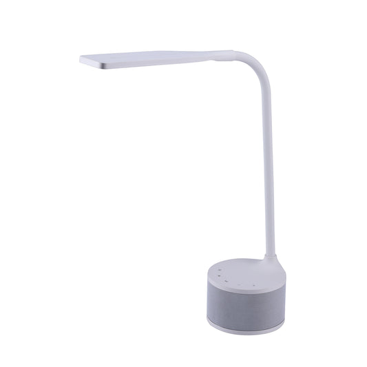 Bostitch LED Desk Lamp with Bluetooth Speaker - White