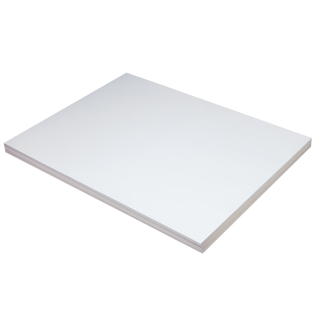 Carton d'étiquettes Pacon de grammage moyen, blanc, 45,7 cm x 61 cm, 100 feuilles/paquet