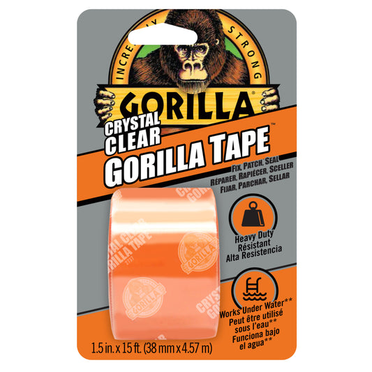 Ruban de réparation transparent Gorilla, 9 yards