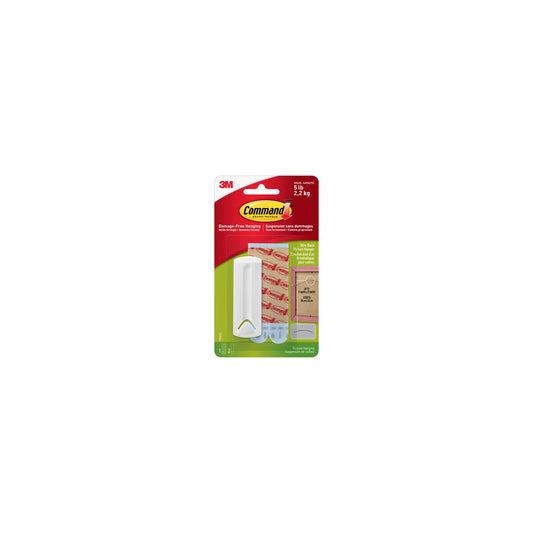 Support pour tableau Command Wire - Blanc - Résistant à l'eau - Grand - 2 bandes par paquet
